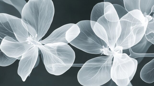 Xray transparent isolated branch PNG. Floral  leaves and stem. Vintage watercolor design for wedding cards, invitations. Spring or summer close-up photo. Elegant minimalist radiography.