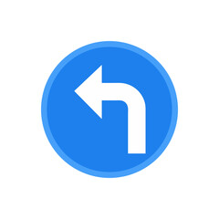 Turn Left Traffic Sign