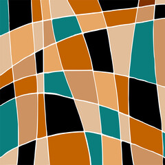 Abstract geometric wave pattern. Vector Illustration.