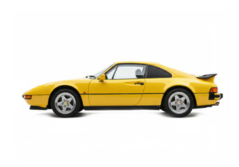 Classic car isolated on white background