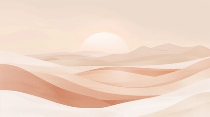 Minimal abstract summer background perfect for banners, text and templates