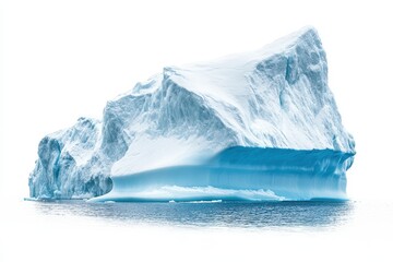 Obraz premium Large iceberg alone on blank background Greenland
