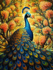 Fototapeta premium Beautiful Peacock