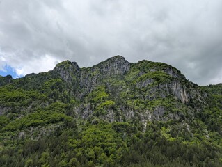 clouds over mountain