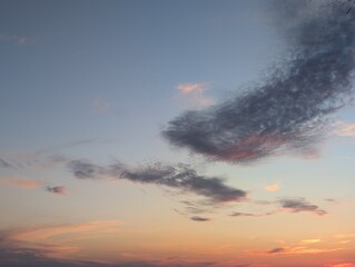 Fototapeta premium sunset in the clouds