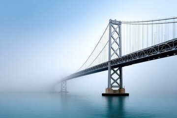 Bay Bridge in Morning Fog