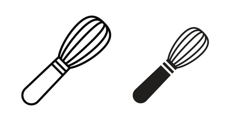 Whisk icon Logo Design Vector Template Illustration
