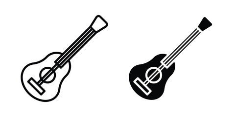 Ukulele icon Logo Design Vector Template Illustration