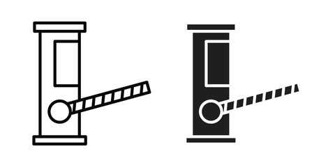 Toll road icon Logo Design Vector Template Illustration