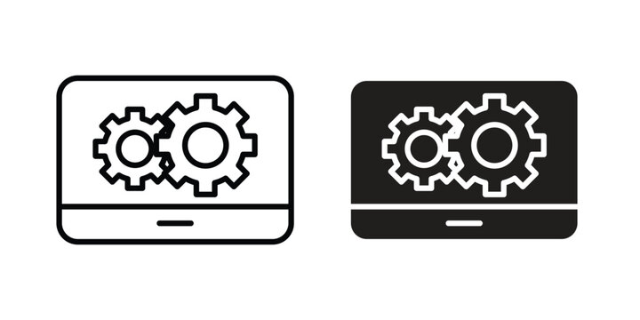 Software icon Logo Design Vector Template Illustration