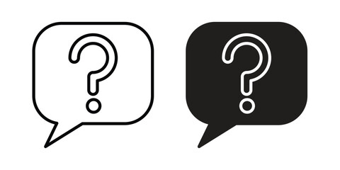 Question icon Logo Design Vector Template Illustration