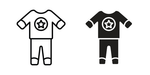 Pijama icon Logo Design Vector Template Illustration