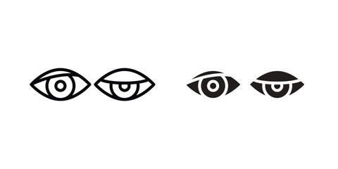 Myasthenia gravis icon Logo Design Vector Template Illustration