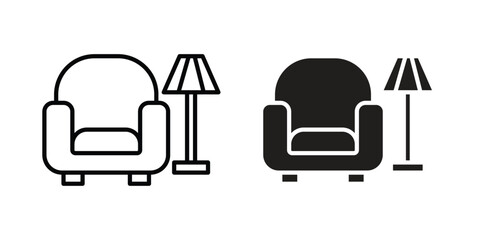 Lounge icon Logo Design Vector Template Illustration