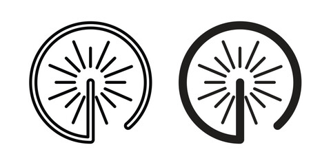 Laser beam icon Logo Design Vector Template Illustration