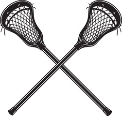 Lacrosse Player Sport Art Silhouettes white color background