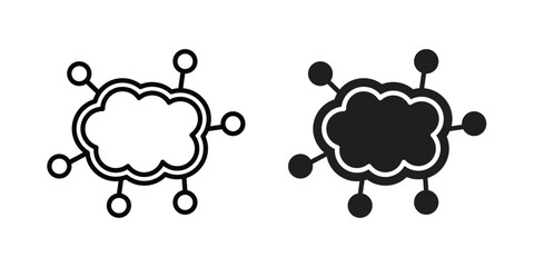 edge computing icon Logo Design Vector Template Illustration