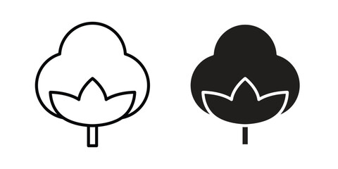 Cotton icon Logo Design Vector Template Illustration