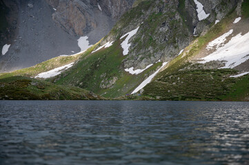 camp in the mountains