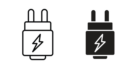 Charger icon Logo Design Vector Template Illustration