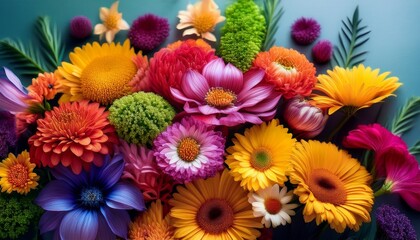 flower arrangement floral art nature bright colors close up botanical beauty