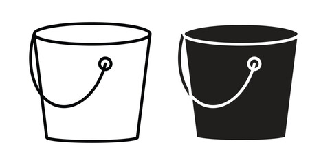 Bucket icon Logo Design Vector Template Illustration
