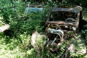 bastbas fanous cemetery of cars in sweden