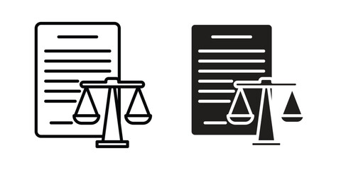 Balance sheet icon Logo Design Vector Template Illustration