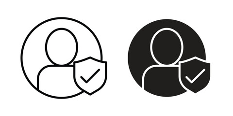 Authentication icon Logo Design Vector Template Illustration