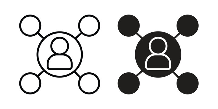 Affiliate marketing icon Logo Design Vector Template Illustration