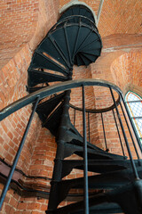 historische Wendeltreppe führt nach oben