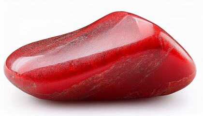 cinnabar stone isolated on white background