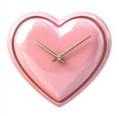 Pink Heart Clock