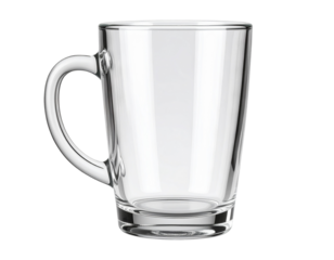 glass cup, transparent background, PNG file with white background and the cutout of t