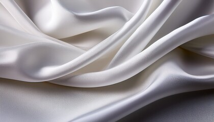 Obraz premium smooth white fabric with soft folds and silky texture creating elegant and luxurious appearance