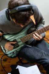 man playing guitar
