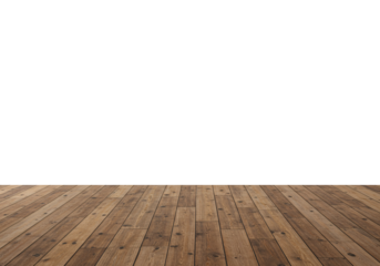 An Empty Room with a Wooden Floor and a White Wall for a Background
