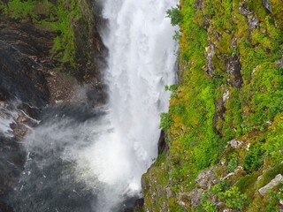 voringsfossen waterfall in norway hardanhenvida scandinavia