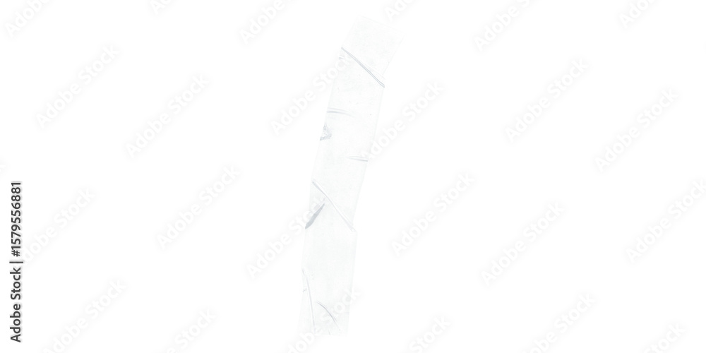 Poster A vertical image showing a light gray rectangular shape on a black background with pixelated edges