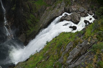 voringsfossen waterfall in norway hardanhenvida scandinavia