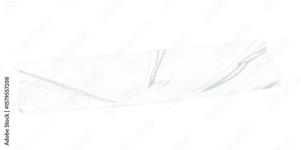 Poster a white rectangular object with a crease on a black background in a horizontal orientation