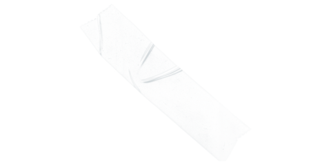 Aerial view of a glacier or ice formation against a black background with visible textures and patterns