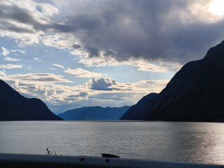 beautiful nature of norwegian scandinavian highlands
