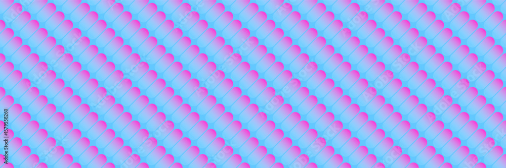 Aufkleber horizontal seamless purple gradient capsule shape pattern for design and background.