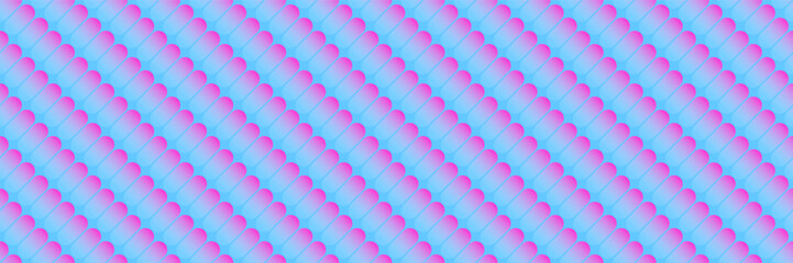 horizontal seamless purple gradient capsule shape pattern for design and background.