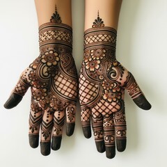 Traditional Mehndi Art for Wedding Celebrations