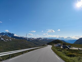 beautiful nature of norwegian scandinavian highlands