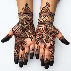 Traditional Mehndi Art for Wedding Celebrations