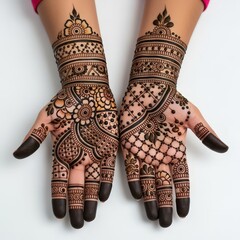 Elegant Mehndi Henna Design for Brides