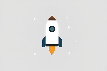 Space Tourism Icon Design Dream Rocket Ship Graphic Interstellar Travel Symbol Cosmic Adventure Logo Modern Spaceflight Company Branding Innovative Aerospace Exploration Sign
